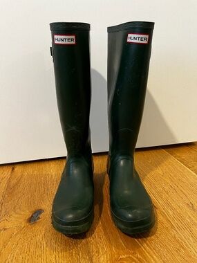 Hunter Rain Boots Green Women's 10